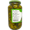 Packaged Al ahlam grilled green olives, perfect for snacking or culinary use.