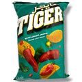 Tiger chips sweet chili 90g packaging featuring a vibrant design, perfect for sweet chili snacks lovers.
