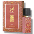 Latafa Ajwad Pink to Pink perfume showcasing a vibrant bottle design, representing a luxurious pink floral fragrance.