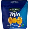 Halabi Trio Salt vinegar Peanuts - A crunchy snack for nuts enthusiasts, perfect for savory snacking.