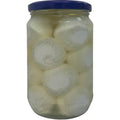 Close-up of Shahia got sheep cheese labneh highlighting the texture of creamy sheep yogurt.