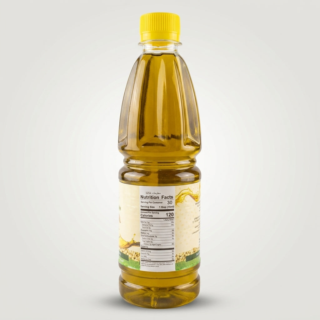 AlFares Natural Sesame Oil 480g - Pure Cold-Pressed Cooking Oil
