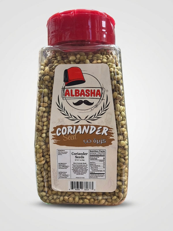 AlBasha Coriander Seeds 16 oz - Whole Indian Spice for Cooking