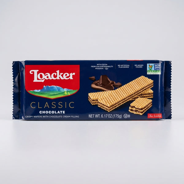 Loacker Classic Chocolate Wafers 6.17 oz - Crispy Italian Cream Filled