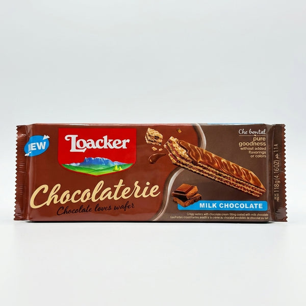Loacker Chocolaterie Milk Chocolate Wafer 118g - Pure Alpine Goodness