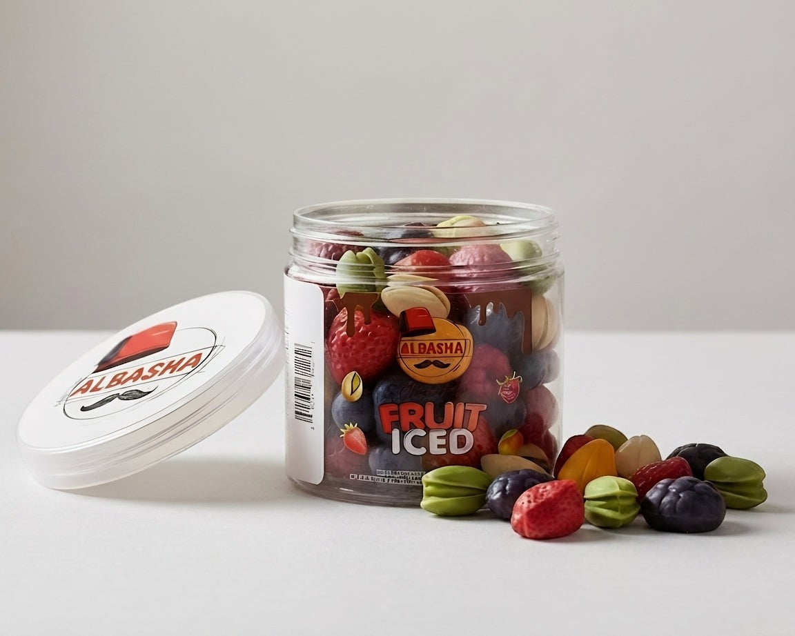 AlBasha Fruit Iced Candies 40g - Premium Mixed Fruit Hard Candy
