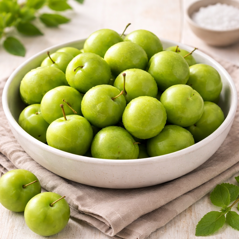 Sour Green Plum , Green Plums,  Janerik (1 lb) — Albasha sour green plum ingredient for zesty marinades