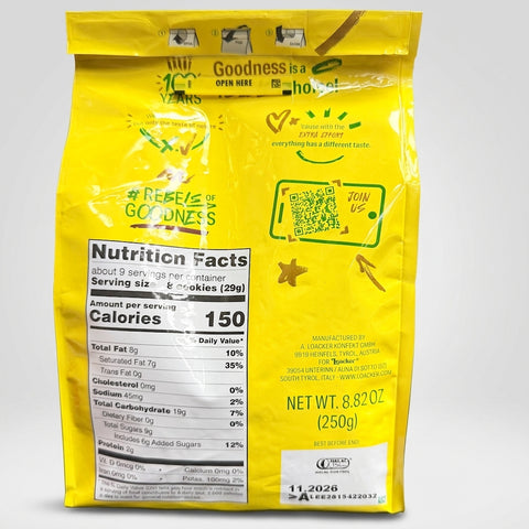 Loacker Quadratini Lemon Wafer Cookies 8.82 oz - 100 Years Anniversary