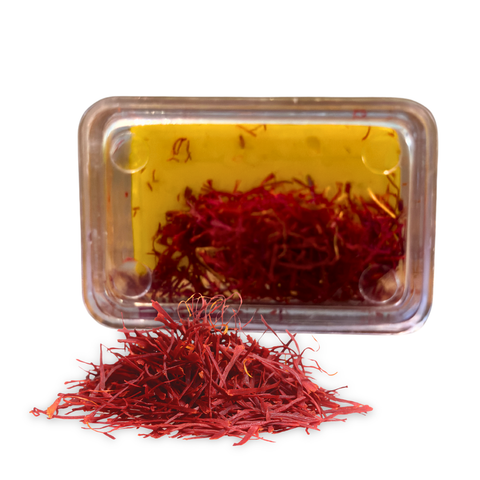 High Quality Saffron 1G Iranian Spice showcasing vibrant color and premium saffron aroma, essential for culinary excellence.