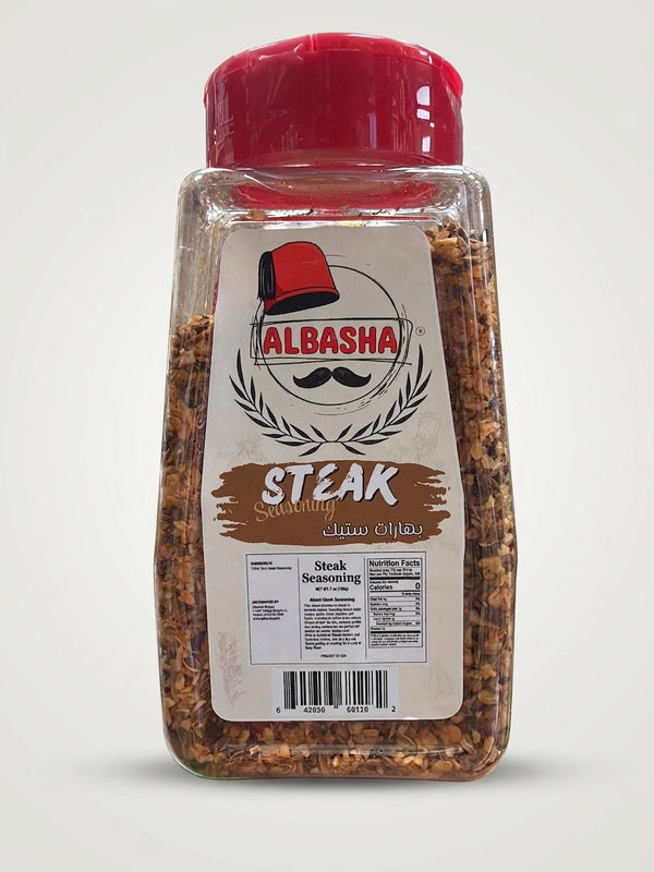 AlBasha Steak Seasoning 9 oz - Premium Middle Eastern Spice Blend