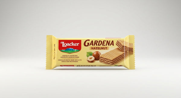 Loacker Gardena Hazelnut Wafer Bar 38g - Italian Chocolate Wafer