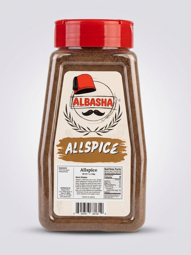 AlBasha Allspice 7 oz - Premium Ground Spice Blend from Jamaica