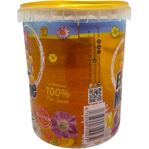 Detailed label of Cebon elmordjene assila 1kg showcasing ingredient information and brand.
