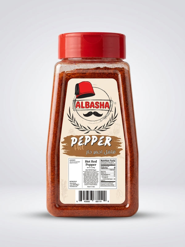 AlBasha Hot Red Pepper - Premium Ground Spice for Middle Eastern Cooking