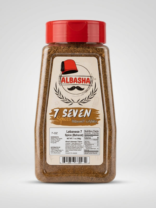 AlBasha 7 Seven Spices 7 oz - Lebanese Baharat Spice Blend