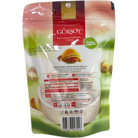 Gurosy Turkish hazelnut with sheel displayed in a rustic bowl, emphasizing its natural texture and flavor.