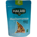 Halabi Mediterranean mix nuts displayed in a bowl, showcasing a combination of premium nuts ideal for healthy snacking.