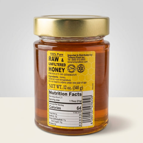 Balim Raw & Unfiltered Honey 12 oz - 100% Pure U.S. Grade A