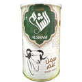 Alsham sheep Ghee in a glass jar showcasing its rich golden color, ideal for cooking and baking, highlighting pure sheep ghee.