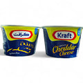 Kraft cheddar cheese packaging showcasing the best cheddar cheese available at ALBASHA Store.