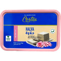 Cortas halva w roos 1lb - a delicious sweet halva with rose, featuring a rich texture and aromatic floral flavor.