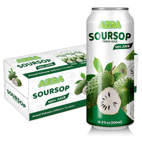 AZRA 100% fresh fruit drinks in 500ml cans, delivering a selection of zero sugar beverages for kids and adults.