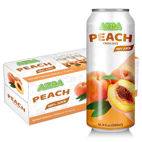AZRA 100% fruit beverages in 500ml cans, ideal zero sugar drinks that align with a health-conscious lifestyle.