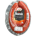 Nema hot sucuk 1lb packaging featuring spicy sausage for grilling and cooking.