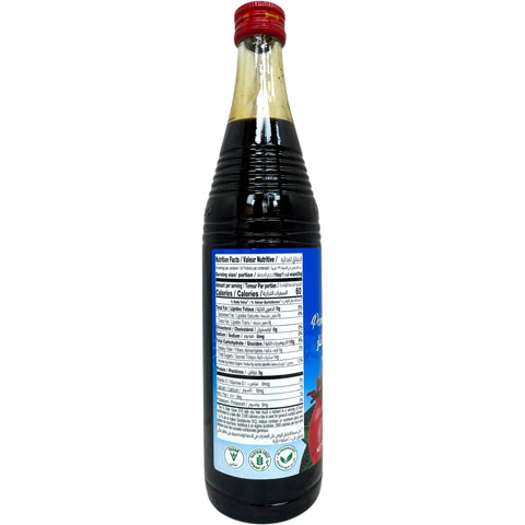 Cortas pomegranate molasses 500g - origin and nutritional information displayed on the label.