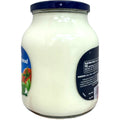 Puck creamy cheese 910g jar showcasing the creamy cheese spread texture, perfect for culinary uses.