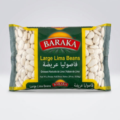 Baraka Large Lima Beans 29 oz - Premium White Butter Beans