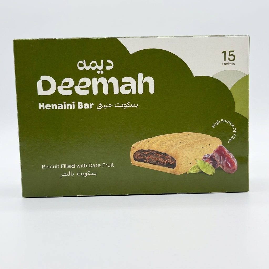 Deemah Henaini Date Bar 15 Packets - Saudi Biscuit with Date Filling