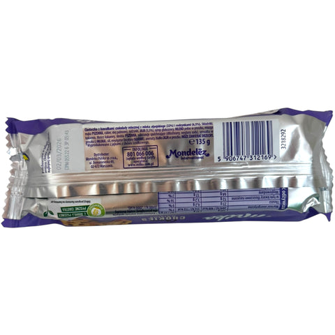 Close-up view of Milka piegusk cookies with raisins, showcasing the rich texture and sweet flavor.