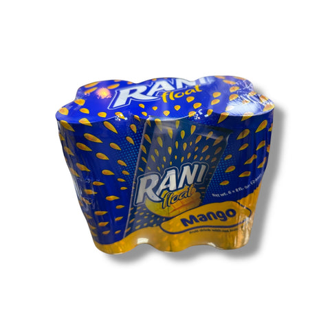 Rani Float Mango - Fruit Drink with Real Mango Pieces - 6 Pack (240ml Each)