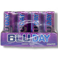Blu Day grapes Palestinian energy drink 24 displayed in a retail setting - excellent choice for healthy energy drinks wholesale price.