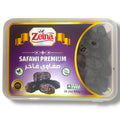 Zeina safawi dates packed fresh for delivery, featuring the rich texture and natural sweetness characteristic of high-quality safawi dates.
