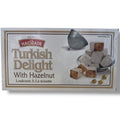 A beautifully presented Turkish delight with hazelnut, showcasing its unique texture and delicious ingredients.