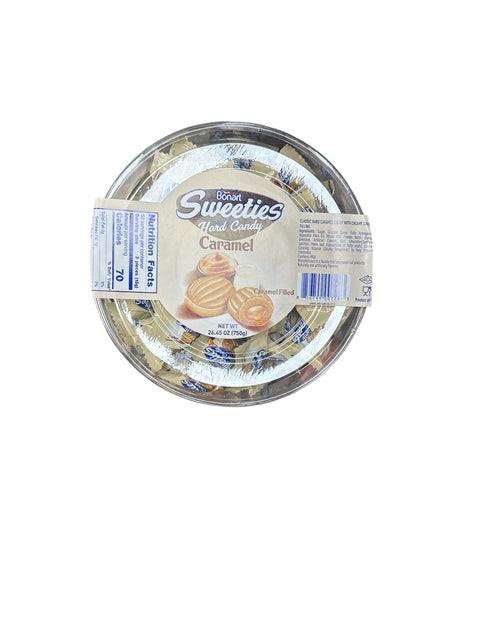 Bonart 1Lb Caramel Hard Candy – Classic Sweet Treat with Rich Flavor and Perfectly Chewy Texture