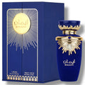 Latafa Emaan fragrance bottle showcasing elegant design and luxurious appeal.