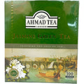 Ahmad jasmine green tea packaging showcasing high-quality leaves, perfect for tea enthusiasts looking for aromatic jasmine green tea.