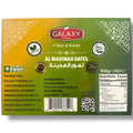 Healthy snack option - Galaxy almadina dates displayed on a wooden table.