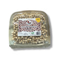 Albasha Roasted & Salted White Chickpeas – 32 oz, a crunchy and healthy salted chickpeas pack in a resealable container.
