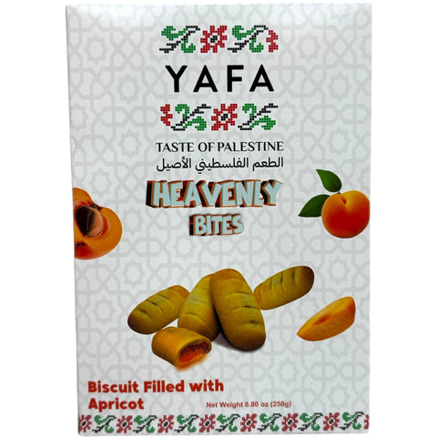 YAFA biscuit filled with apricot, a delicious biscuit with apricot filling, perfect for snacking or dessert.