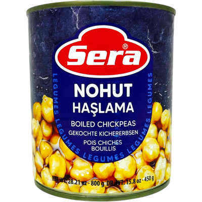 Sera nohut haslama - High-quality canned chickpeas from ALBASHA Store.