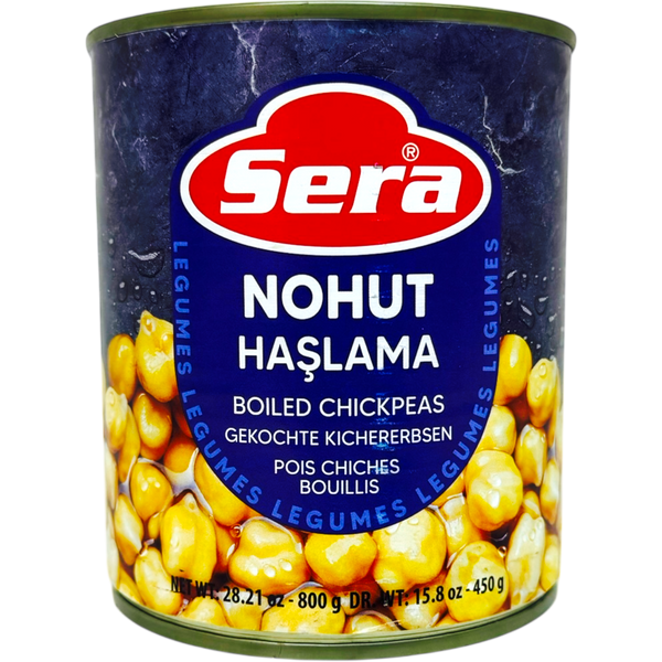 Sera nohut haslama - High-quality canned chickpeas from ALBASHA Store.