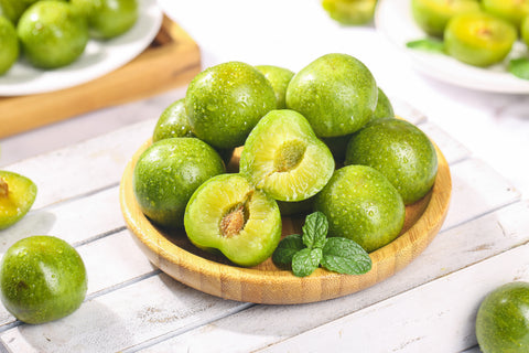 Sour Green Plum , Green Plums,  Janerik (1 lb) by Albasha — premium sour green plums for bold tart flavor