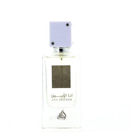 Ana Abiyedh I Am White by Lattafa - Showcasing the captivating essence of the renowned ana abiyedh fragrance.