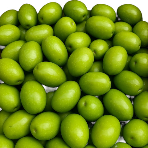 Fresh green olives, per lb