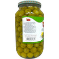Packaging of Alahlam green olives stuffed with lemon, an inviting display for these gourmet stuffed olives with lemon.