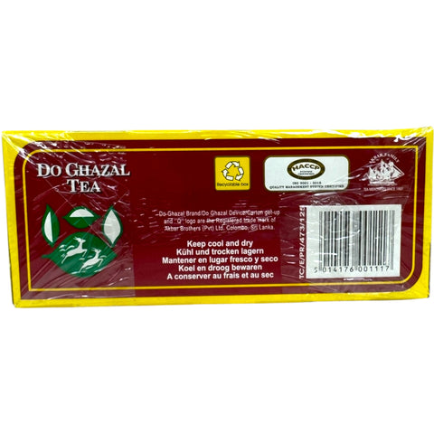 Do gazal tea bags in a cup, emphasizing the rich and aromatic tea experience.